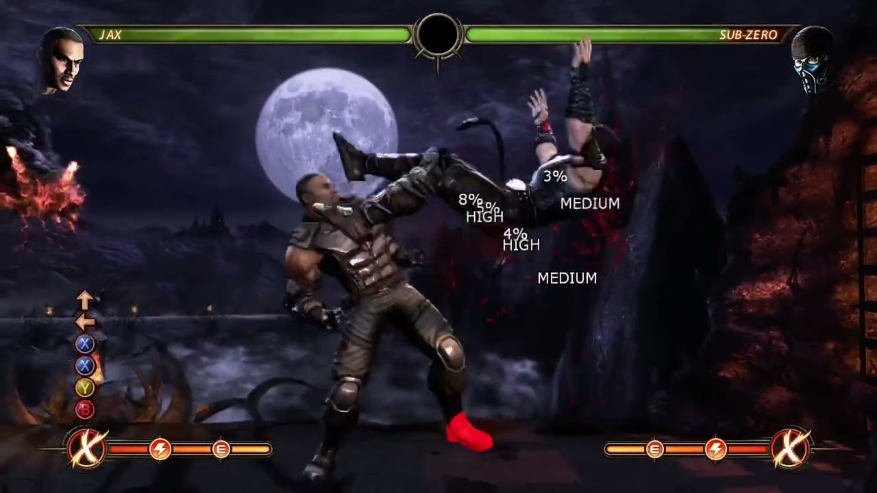MK9 68%1bar combo with Jax