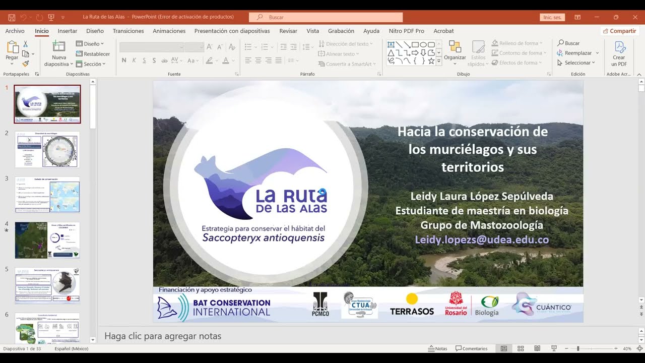 La Ruta de las Alas: hacia la conservación de los murciélagos y sus territorios