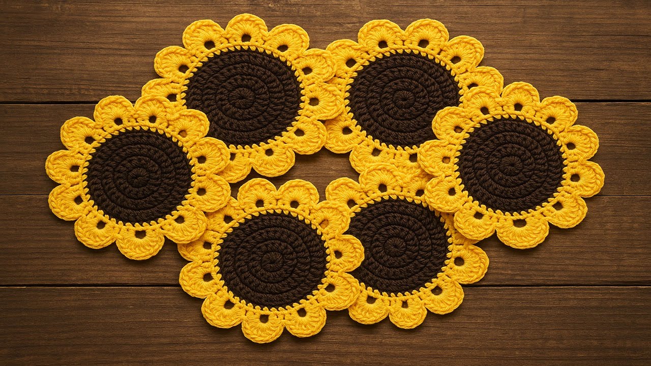 Crochet Table Mats | কুশিকাটার টেবিল/গ্লাস ম্যাট | How To Make a Table Mats
