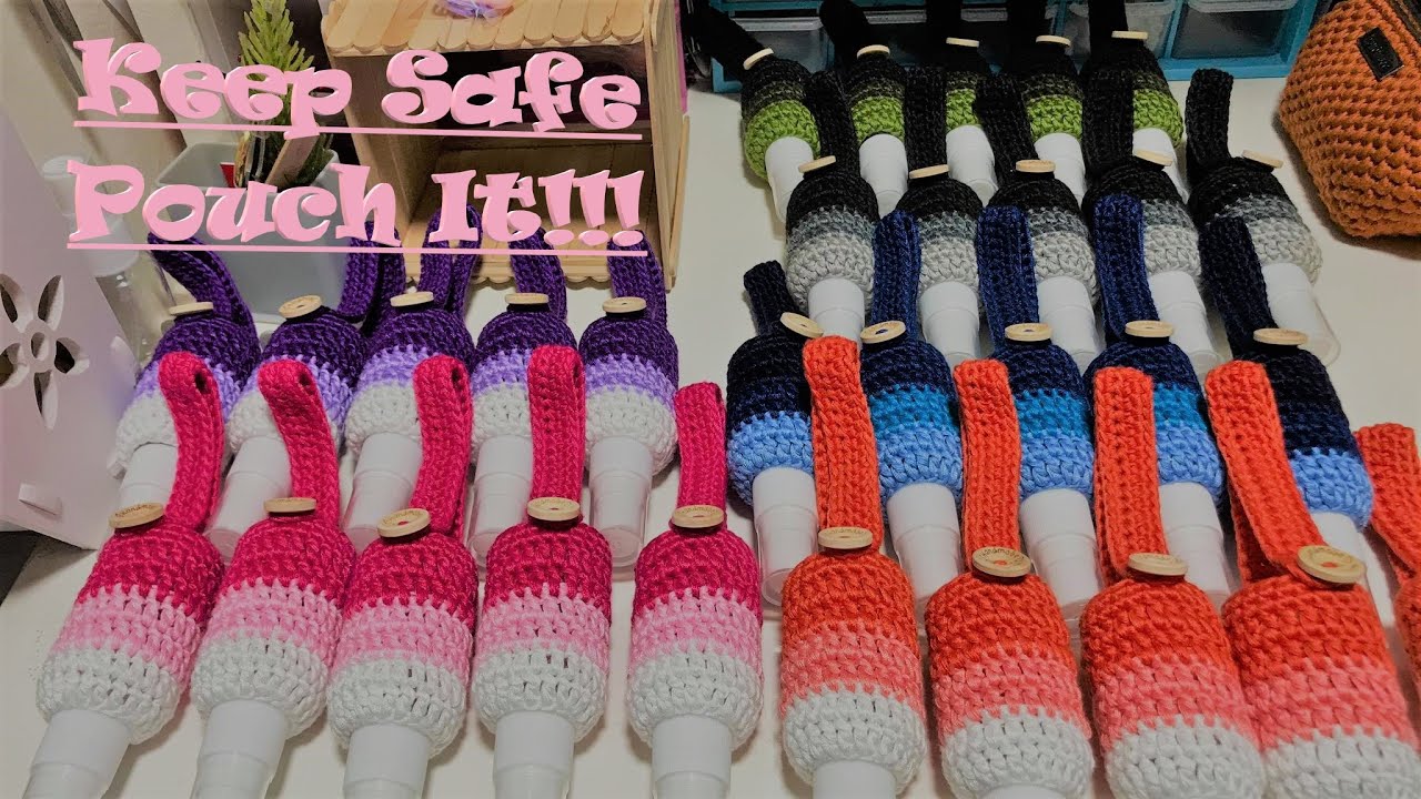 [TUTORIAL]*Crochet*🧶🧶🧶Alcohol Pouch w/ Bag Hanger [𝓒𝓤𝓣𝓔 𝓐𝓝𝓓 𝓔𝓐𝓢𝓨]
