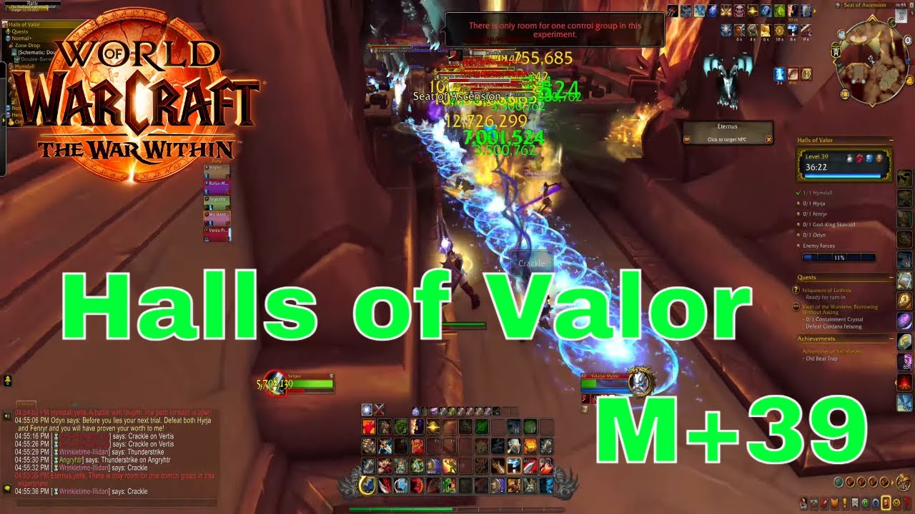 World of Warcraft: Halls of Valor (M+ 39 Legion Remix)