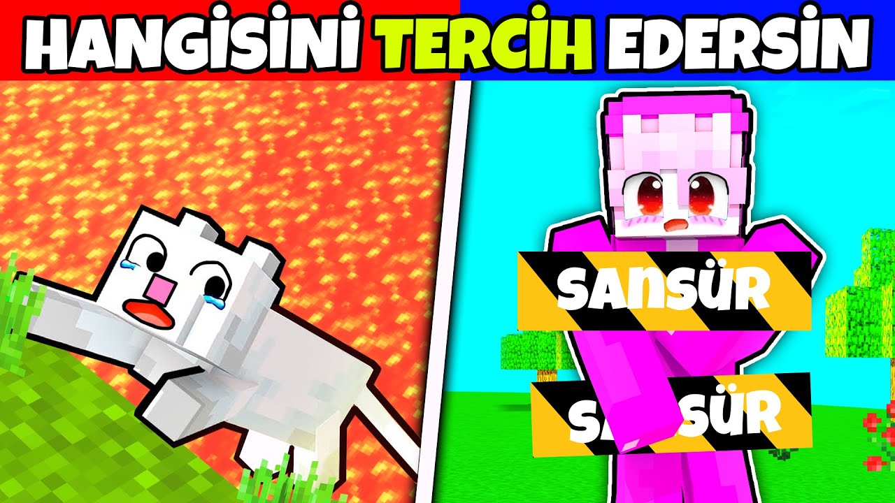 İMKANSIZ ZORLUKTA HANGİSİNİ TERCİH EDERSİN! | Minecraft