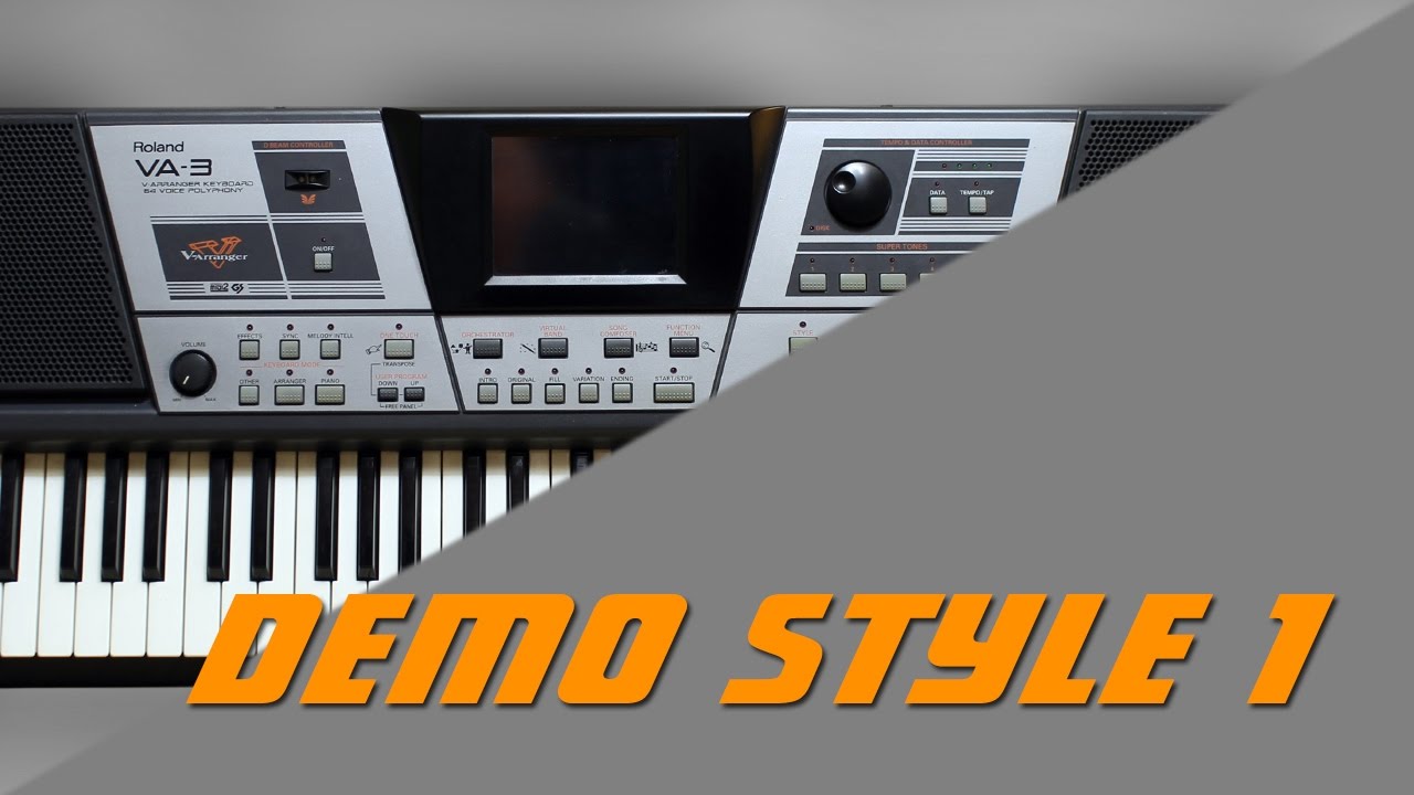 Синтезатор Roland VA-3. Demo Style. Часть 1