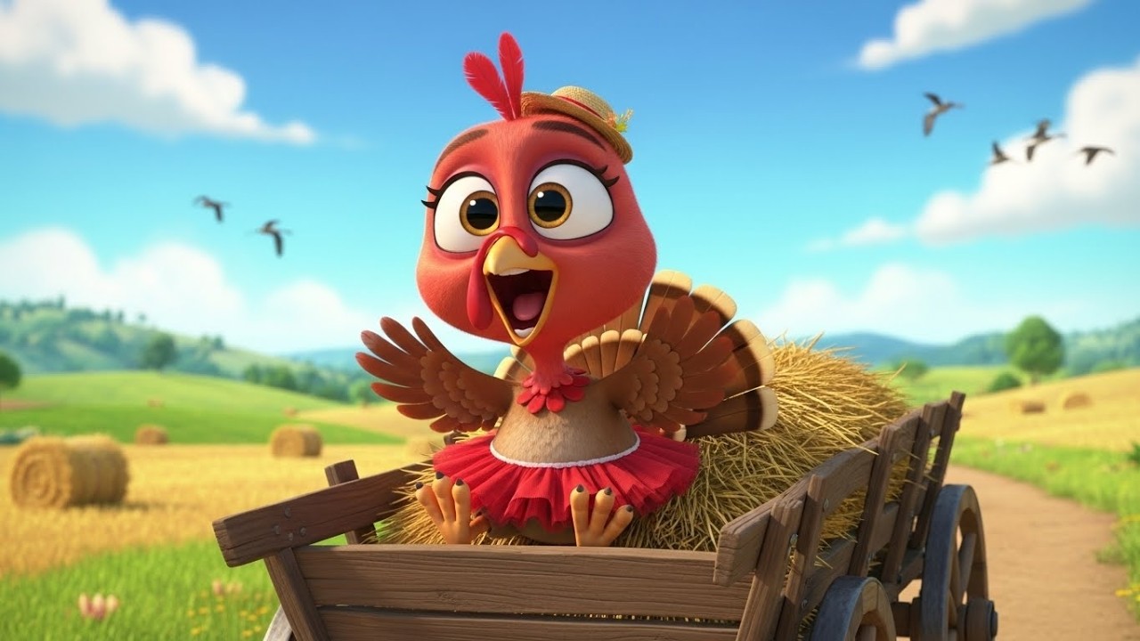 Поездка индейки Туту на телеге с сеном по ферме 🦃🚜🌾 | Мультфильм для детей и весёлые приключения