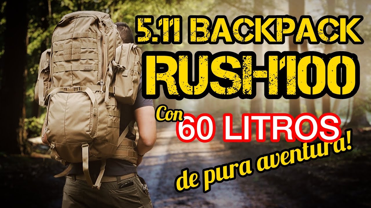 5.11 MOCHILA Rush 100| 60 Litros de Capacidad