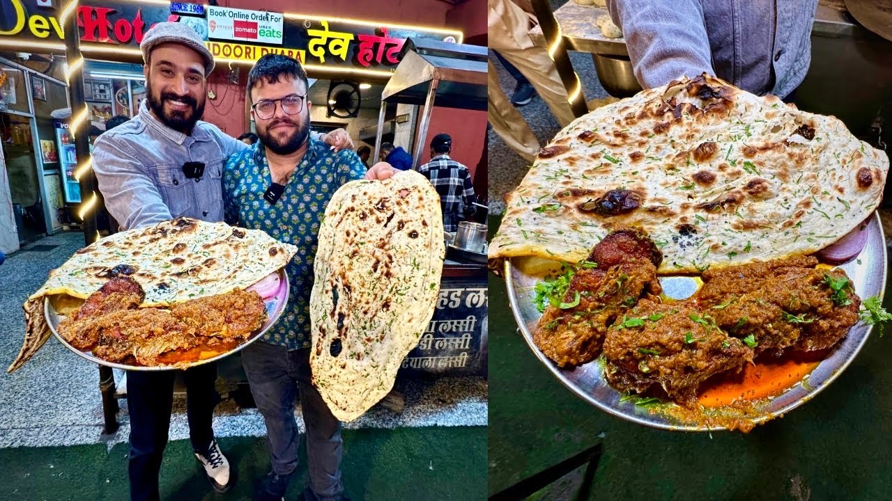 थाली से बड़ा Naan or मलाईदार FISH CURRY खाने दूर दूर से लोग इस ढाबे पर आते है🔥 Dev Hotel jaipur