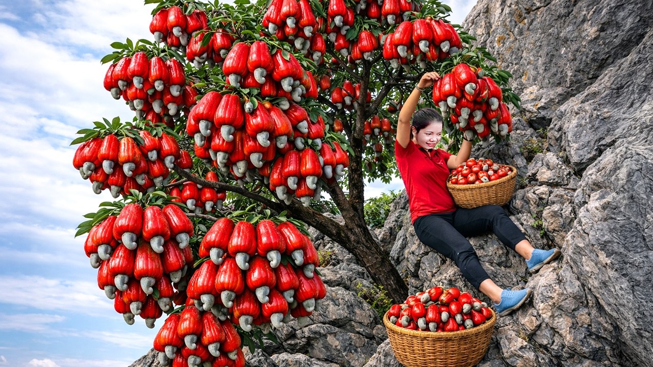 REWIND TIMELAPSE - Harvesting 1000+ Exotic Fruits in Carpathian Mountains Go To Market Sell