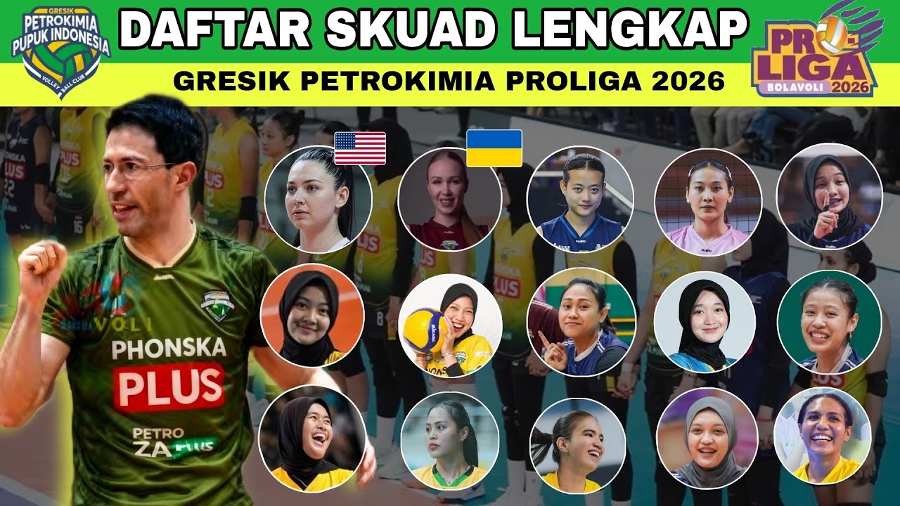DAFTAR SKUAD GRESIK PETROKIMIA PROLIGA 2026 RESMI TERBARU HARI INI | Pemain Asing Gresik Petrokimia