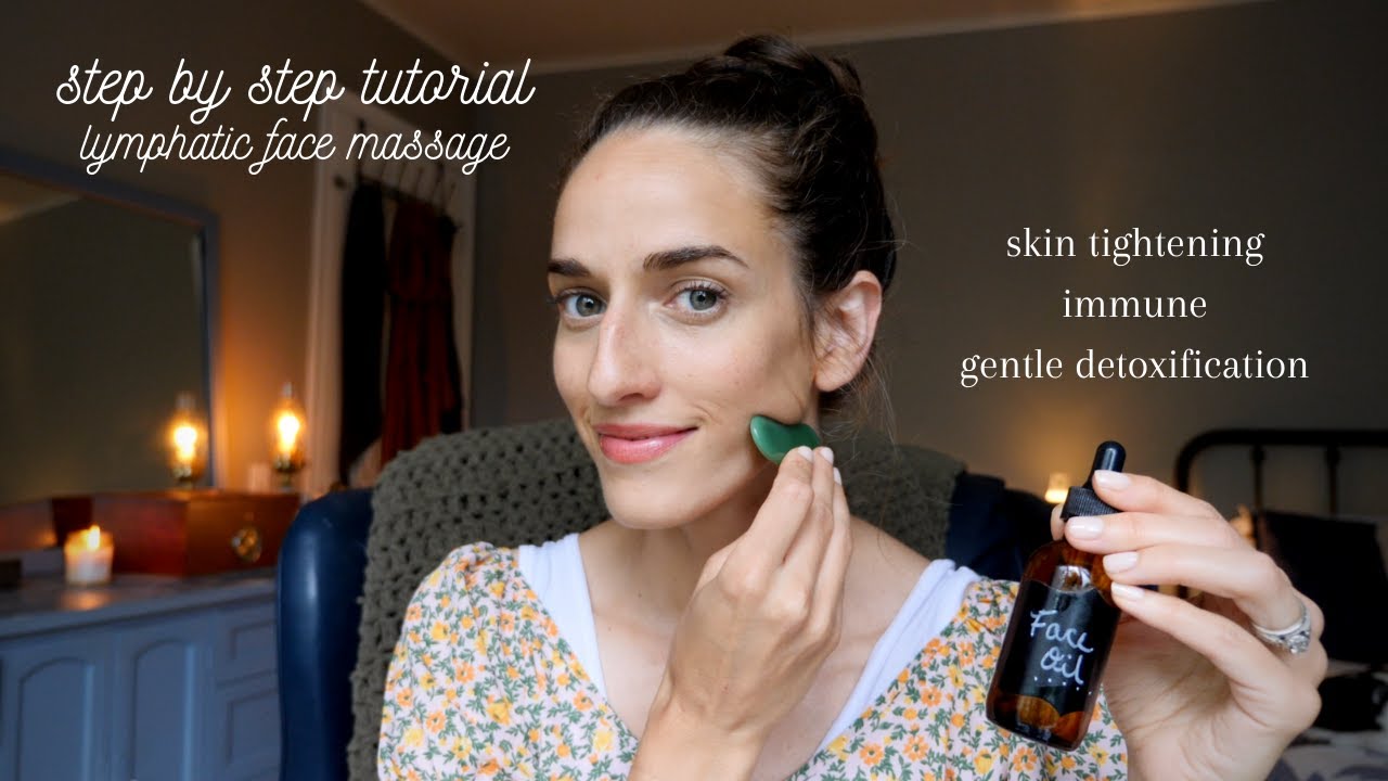 Lymphatic Drainage Face Massage | Gua Sha | Self Care | Skin Routine