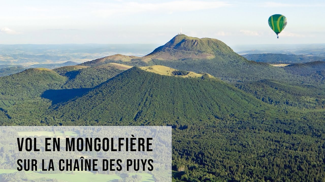 Vol en montgolfière sur la Chaîne des Puys