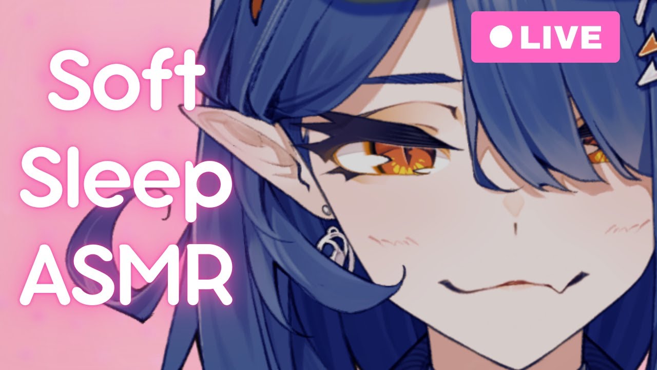 【3Dio ASMR】 Gentle, Soft Sleep Triggers & Whispers ❤️ 【Vtuber】