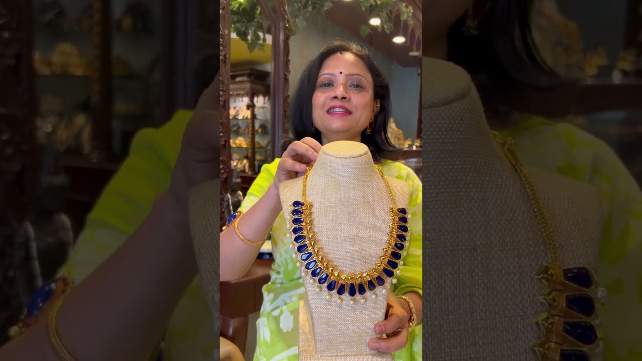 Presenting Newly Launched stone necklace and haram