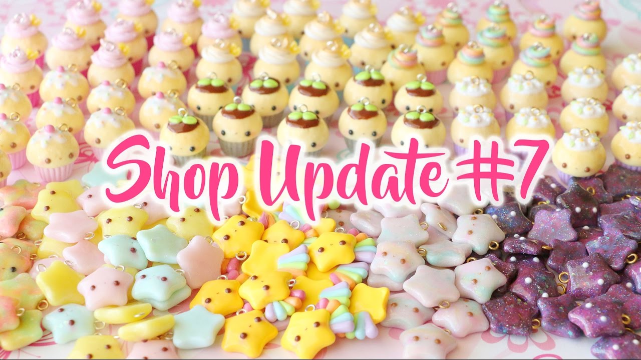 Shop Update #7│Polymer Clay Charms (Stars & Cupcakes)