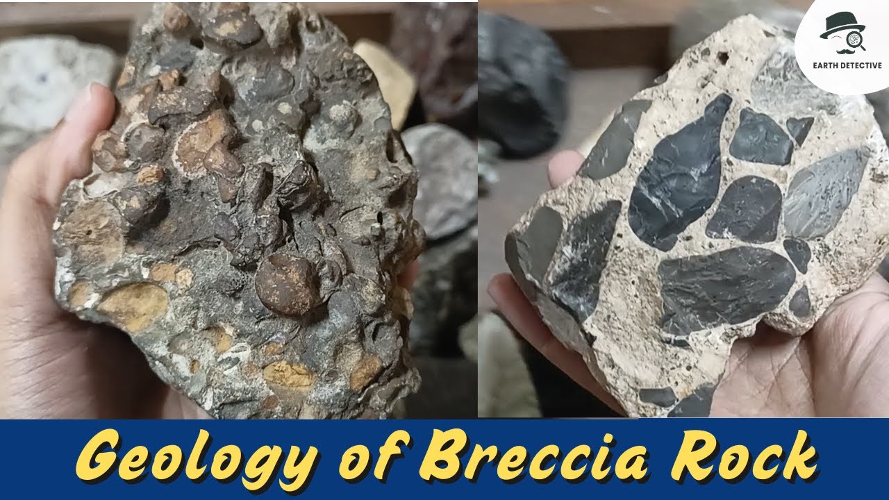 Breccia Rock Identification | Geology of Sedimentary Rocks | Earth detective