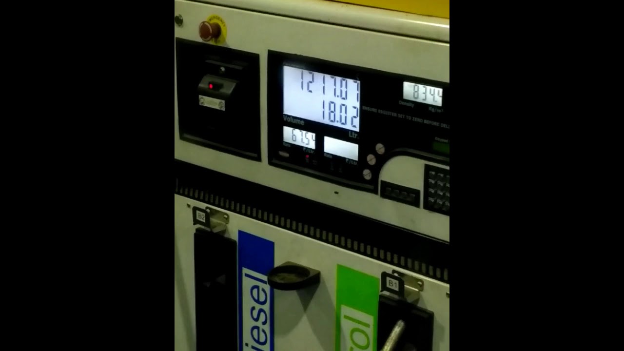 Filling up Diesel in Volvo Bus.