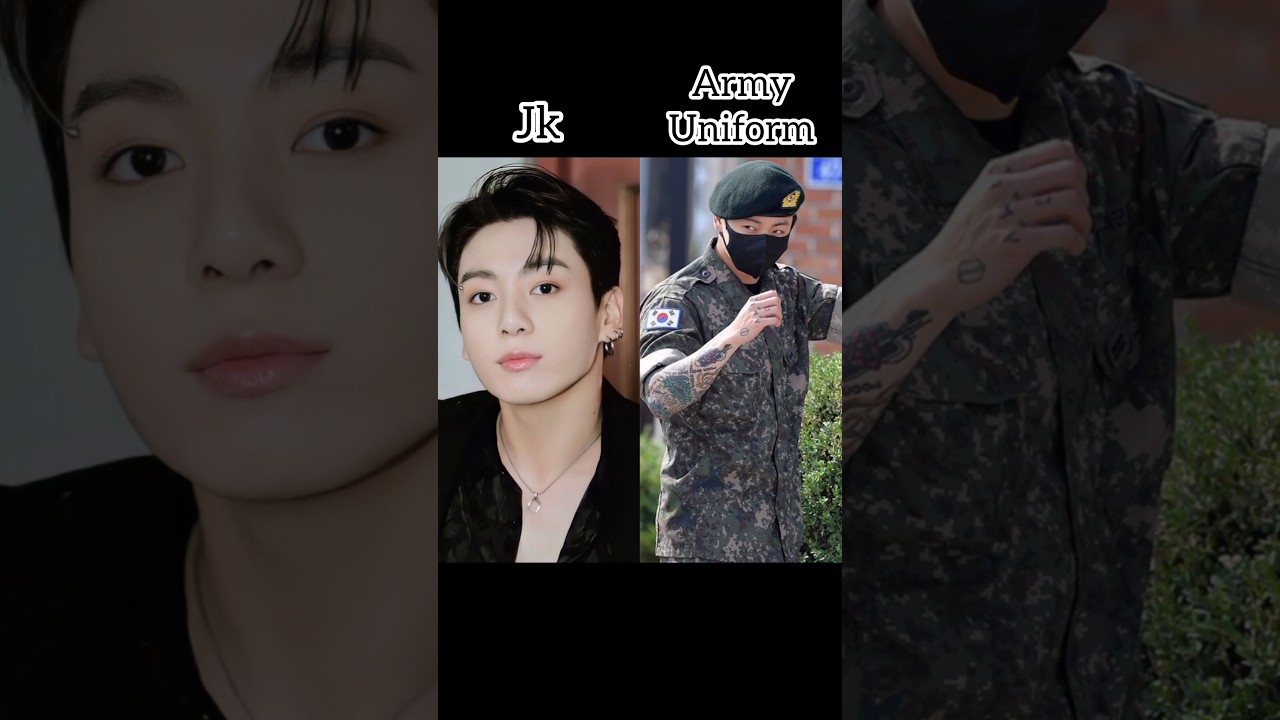 BTS members in army uniform! 
