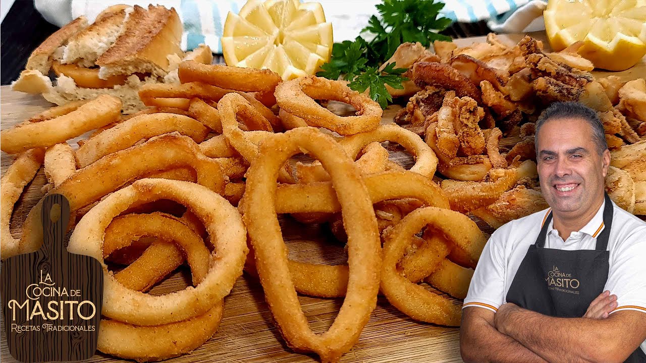 Calamares fritos o calamares a la andaluza con todos los TRUCOS para que te queden perfectos.