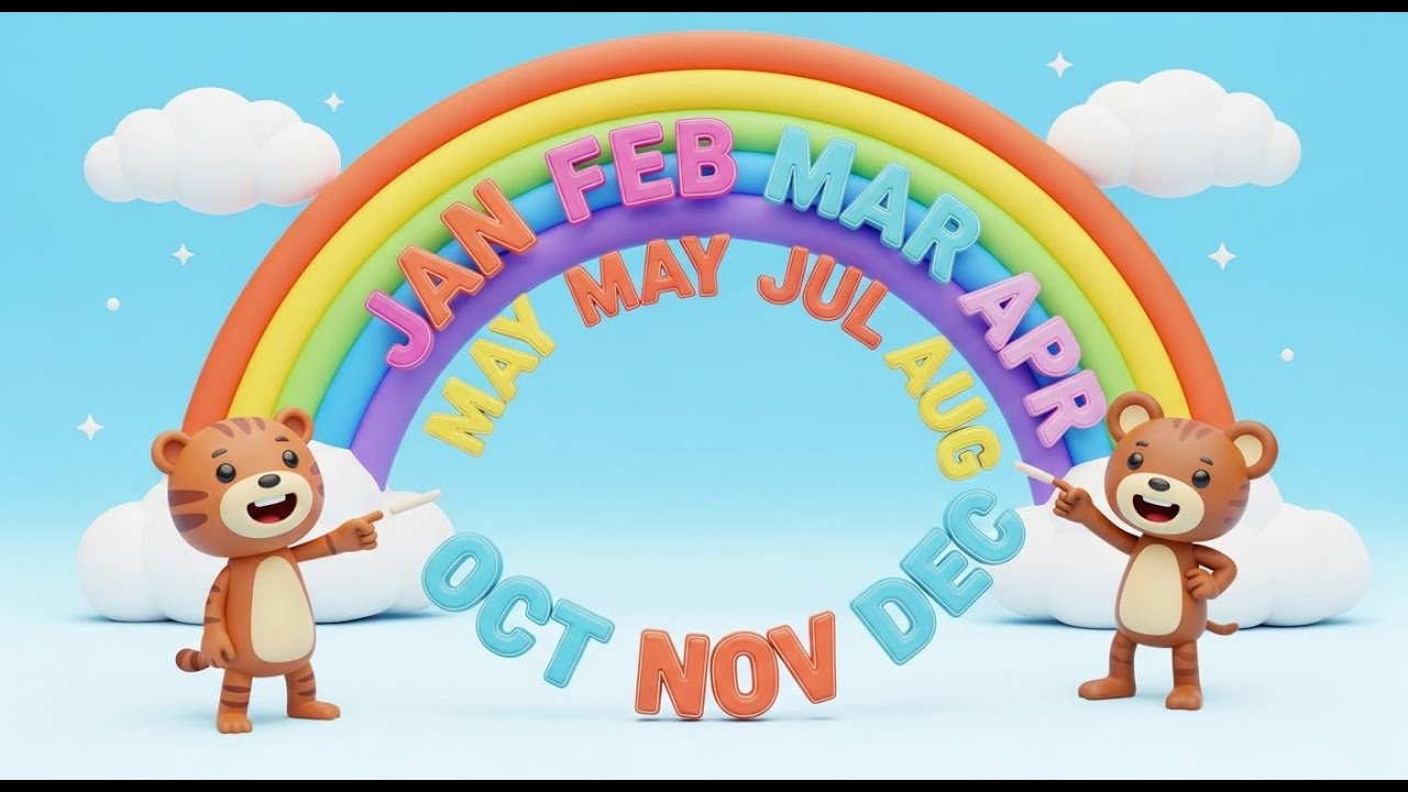 Months of the Year for Kids | Learn January to December with Spelling