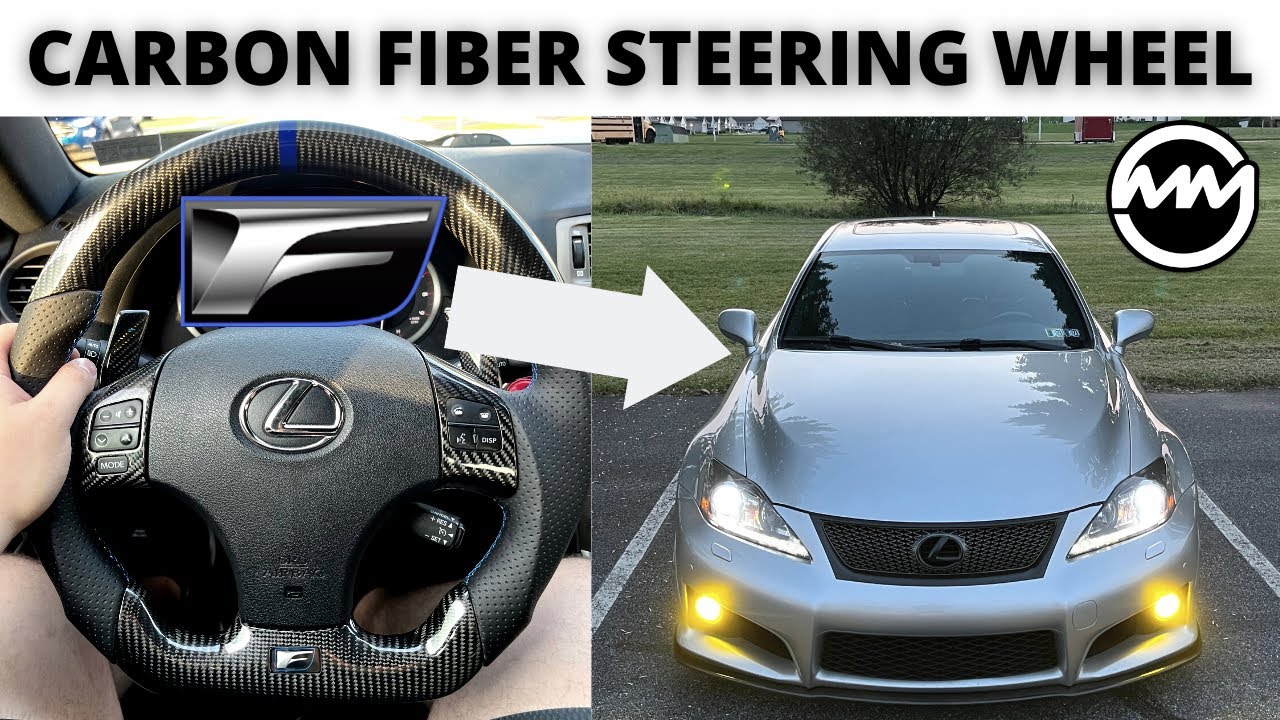 Carbon Fiber Steering Wheel Install | Lexus IS F