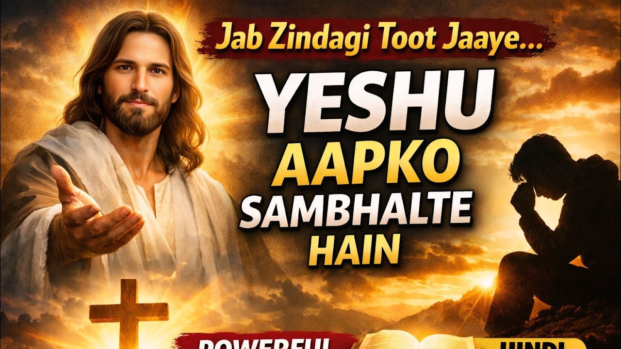 जब जिंदगी टूट जाए तब यीशु संभालते हैं 🙏 | Powerful Prayer | Jesus Message