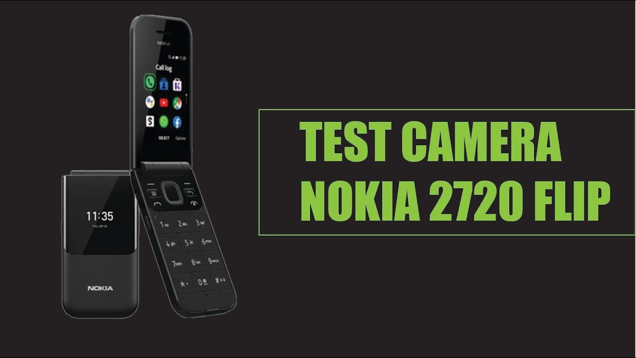 Nokia 2720 Flip 2019 Test CAMERA