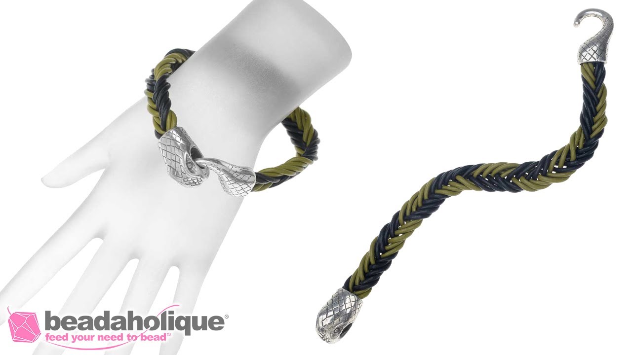 How to Make a Fishtail Bracelet Using Round Leather Cord