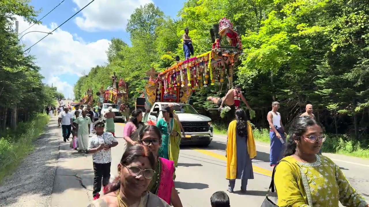# Val-morin Hindu temple #val-morin  #canada iyappan temple #val Morin Murugan  temple #kavadi 