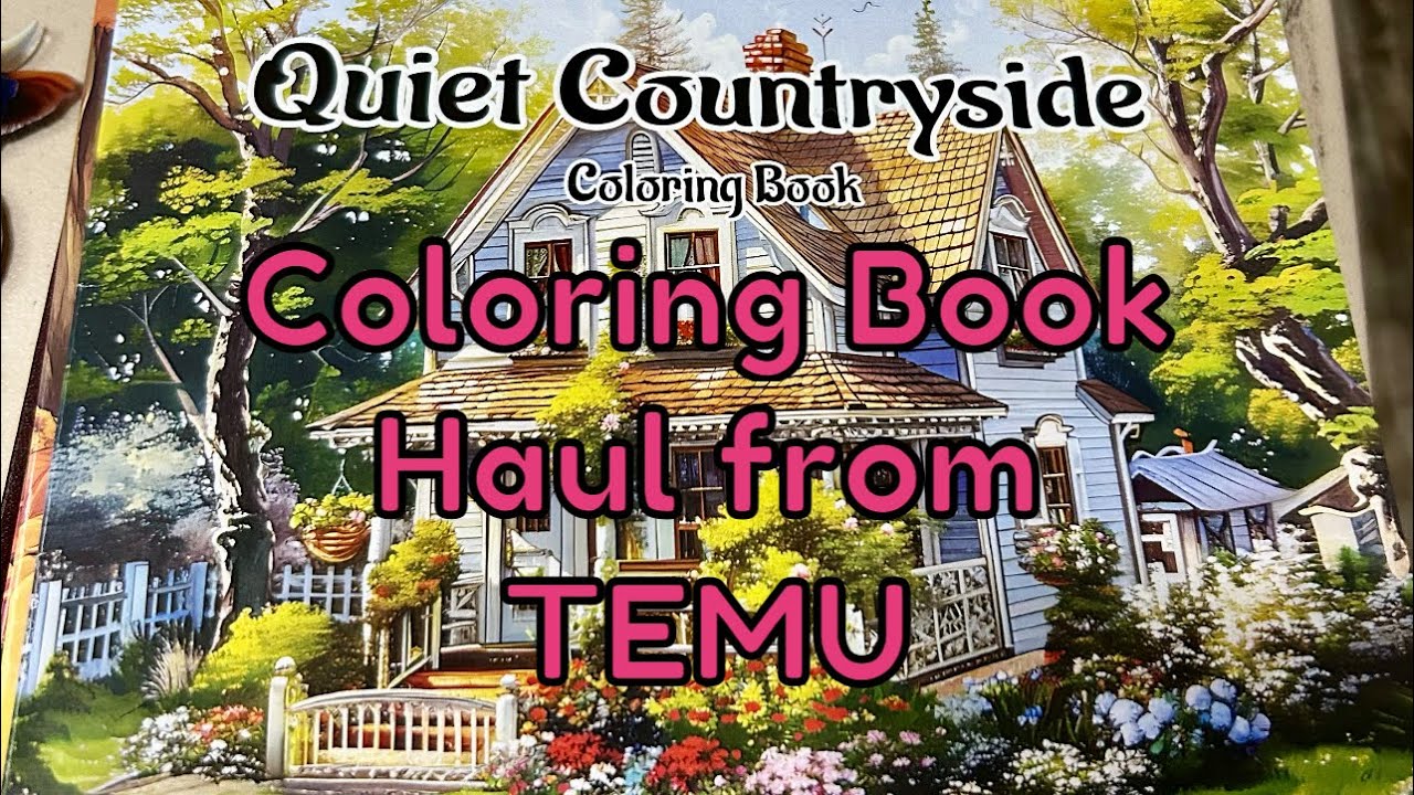 Coloring Book Haul from Temu
