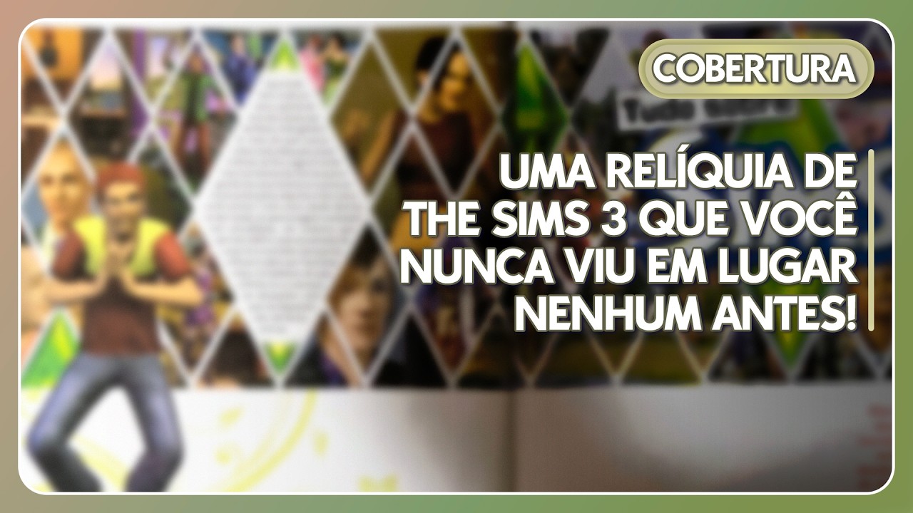 UMA RELÍQUIA DA ERA FÍSICA DE THE SIMS 3 QUE VOCÊ NUNCA VIU! - PARTE 2