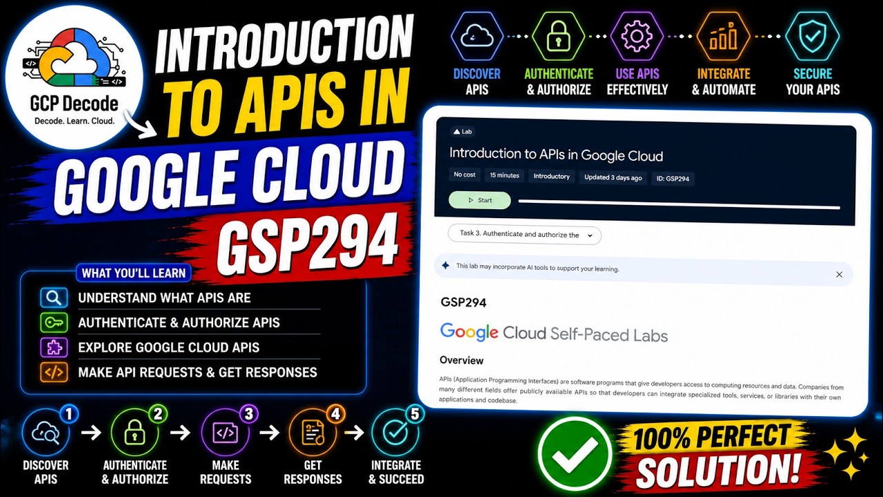Введение в API в Google Cloud | GSP294 | РАБОЧЕЕ РЕШЕНИЕ 100%