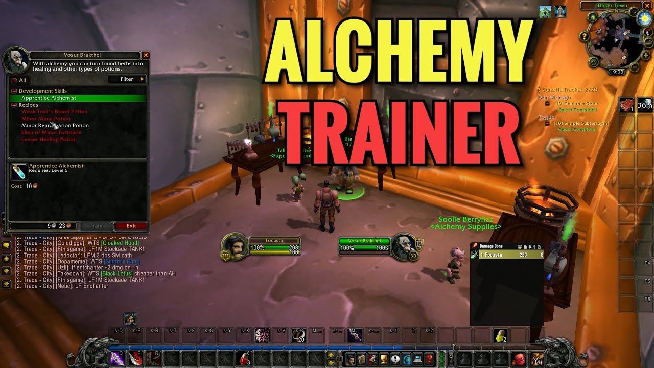 Ironforge Alchemy Trainer Location (WoW Classic)