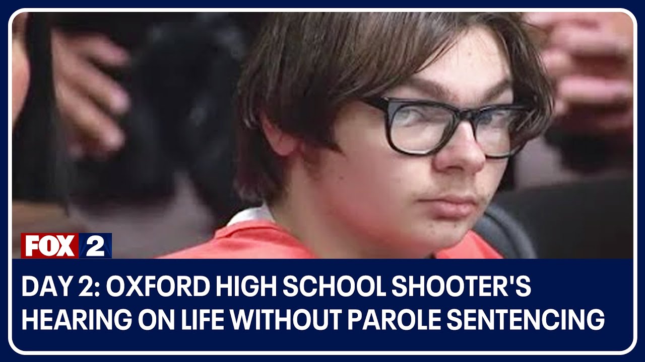 Oxford High School shooter in court for hearing on life without parole sentencing