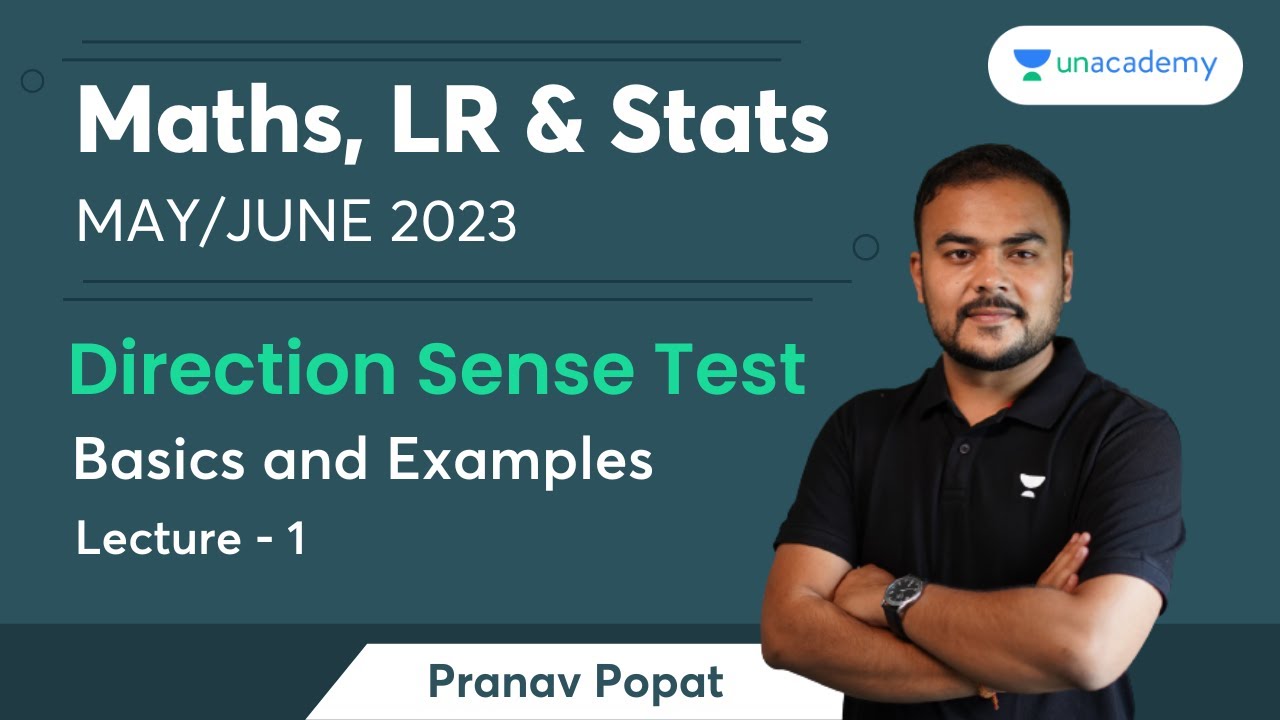 Direction Sense Test  | Basics and Examples | Pranav Popat | CA Foundation