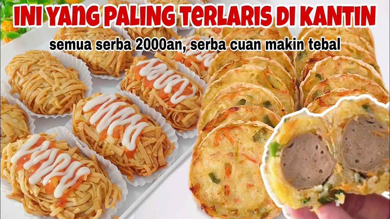 JAJANAN 2000AN PALING TERLARIS JUALAN DI KANTIN SEKOLAH SEMUA SERBA MURAH CUAN MAKIN TEBAL