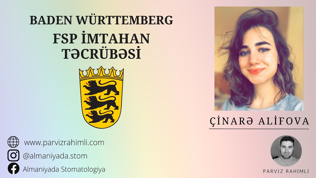 FSP təcrübəsi (Chinara Alifova) #11 | Almaniyada Stomatologiya