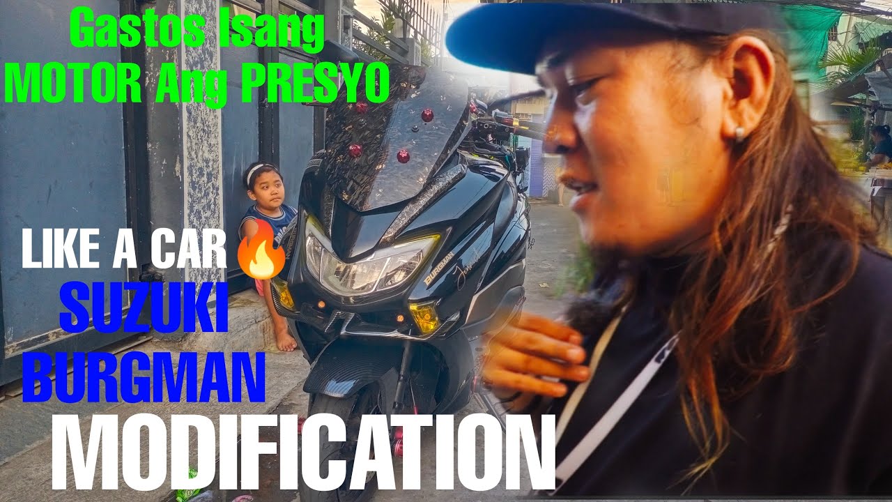 SUZUKI BURGMAN insane MODIFICATION LIKE A CAR