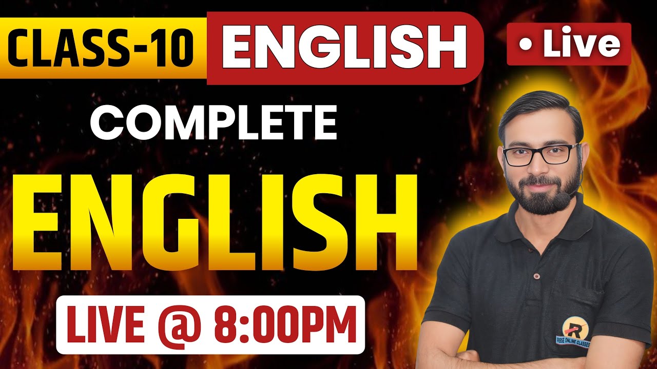 RBSE Class 10 English | Complete English Revision | Class 10 English revision 2025