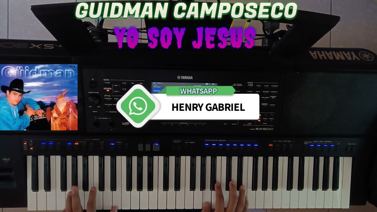 Guidman Camposeco - Yo soy Jesús (Ritmo disponible para Yamaha Psr-s670,770,775,970,975,Psr-sx