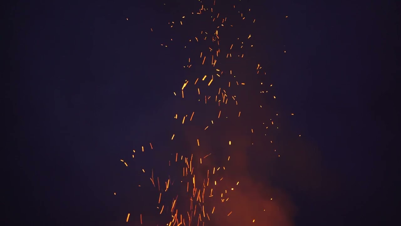 Relaxing Fire Sparks and Gentle Background Music | 30-Minute Atmospheric Video