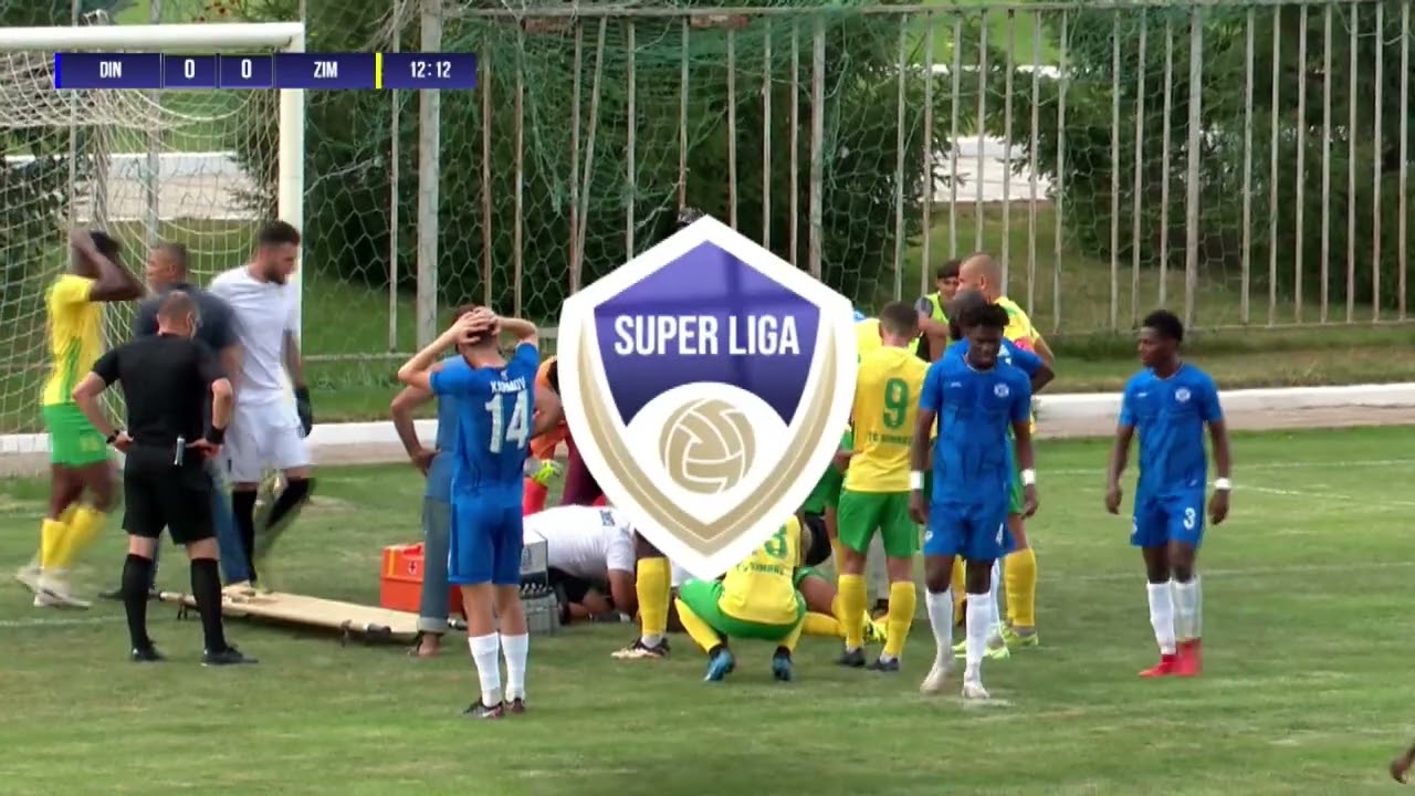 FC Zimbru player Donny van Iperen injured by Dinamo-Auto's goalkeeper // Super Liga round 2 06.08.22