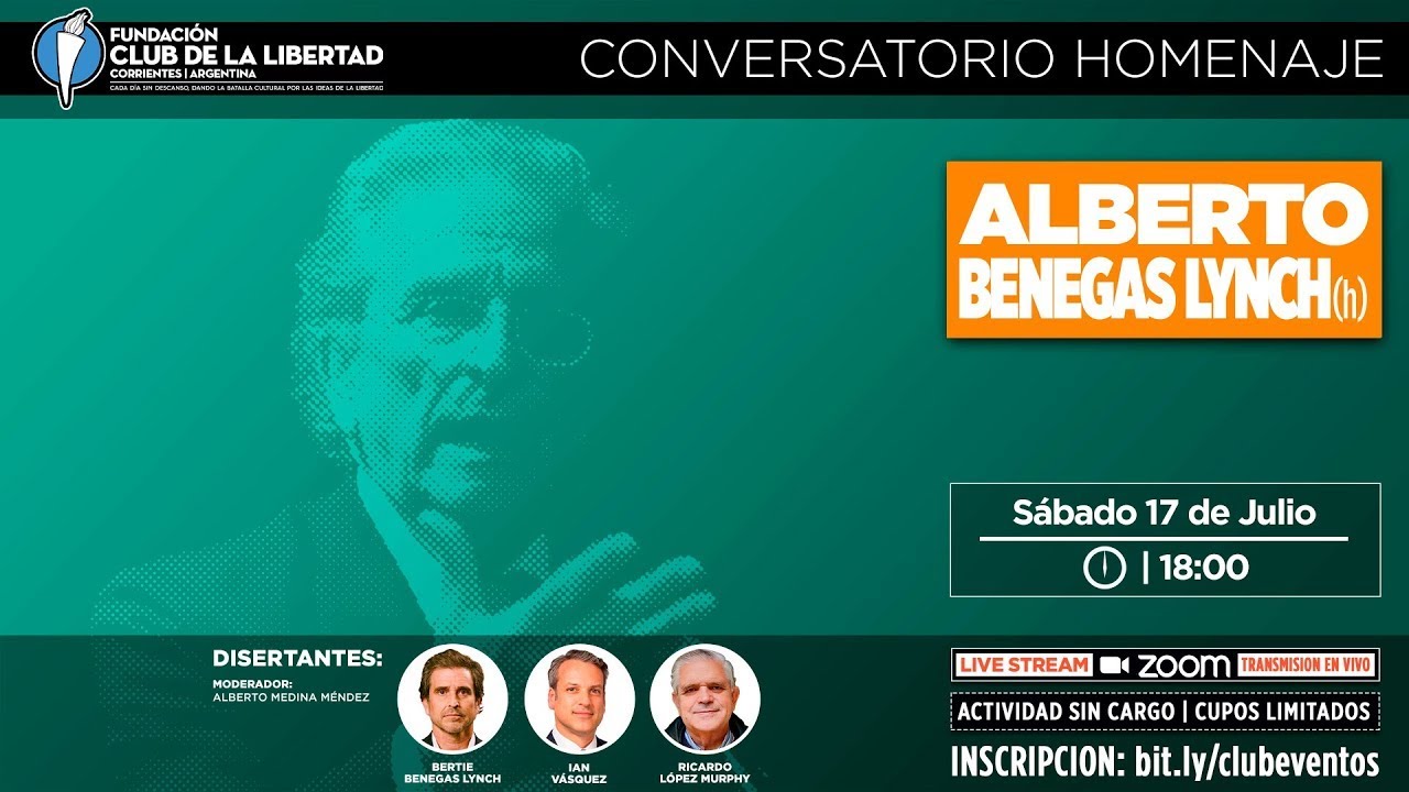 HOMENAJE a Alberto Benegas Lynch (h) por parte del Club de la Libertad