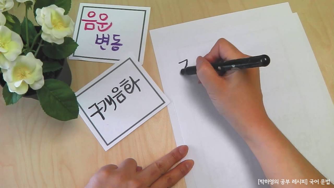박하영의 공부 레시피 - 국어 문법 (구개음화)