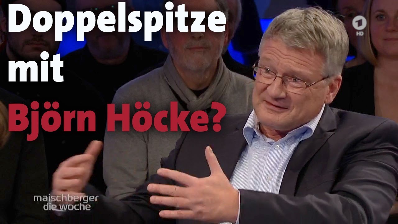 Vor dem AfD-Parteitag: Der Bundesvorsitzende Jörg Meuthen bei maischberger. die woche (27.11.19)
