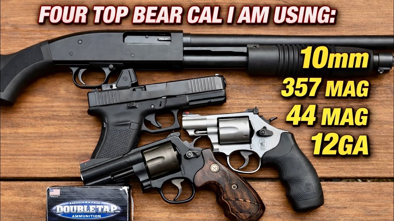 BEST Bear Defense Caliber? 10mm vs .357 vs .44 vs 12GA