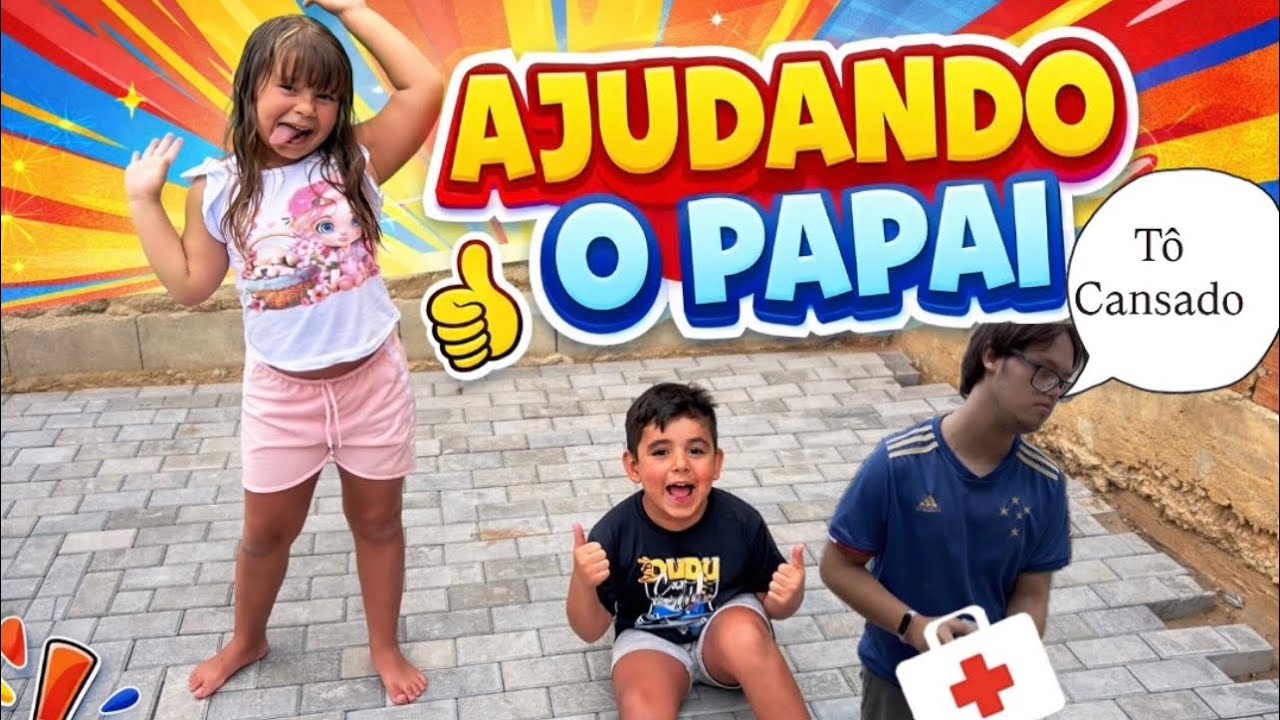 Ajudando o papai ⛏️🪚🪛