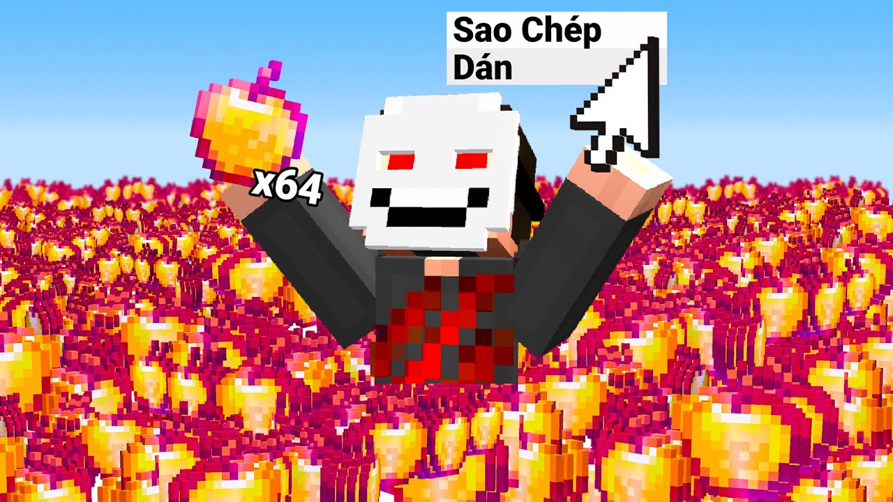 Tôi gian lận Lén Sử Dụng SAO CHÉP trong Minecraft
