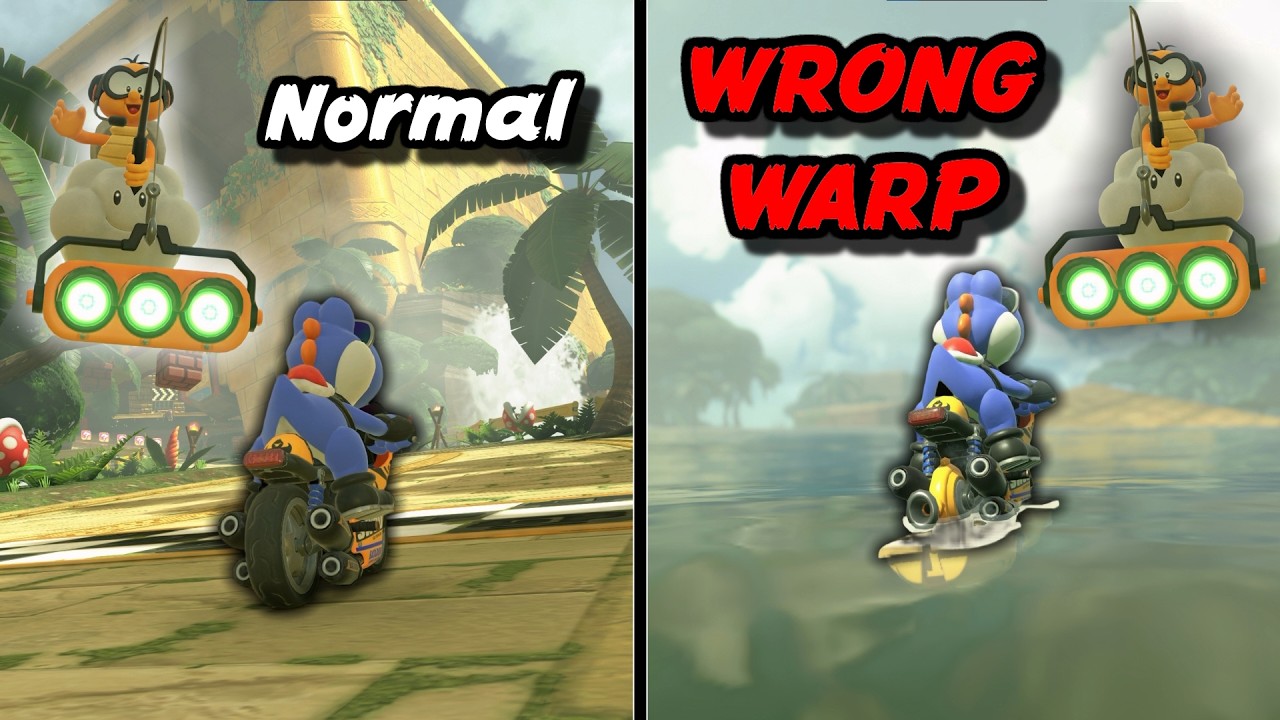 NEW Wrong Warp Glitch Found in Mario Kart World!