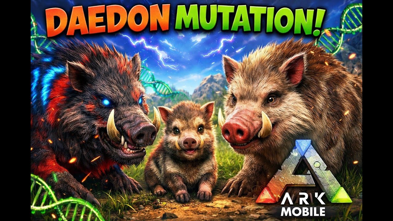 Best Daedon Mutations For Boss Fights! 🐗 🔥| ARK Mobile | ISLAND Map