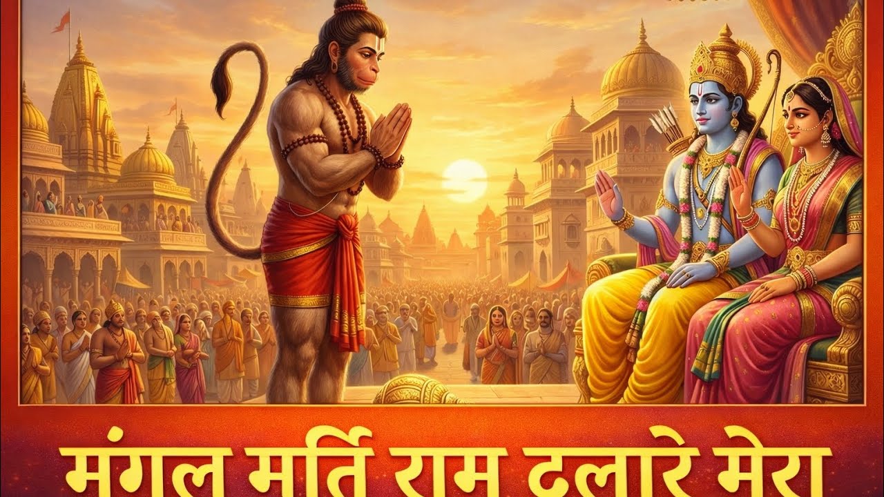 मंगल 🚩मूर्ति मारुति नंदन।🚩 #हनुमान #भजन #shreeram #bhajan #bhagti #trending #viral #video #ayodhya
