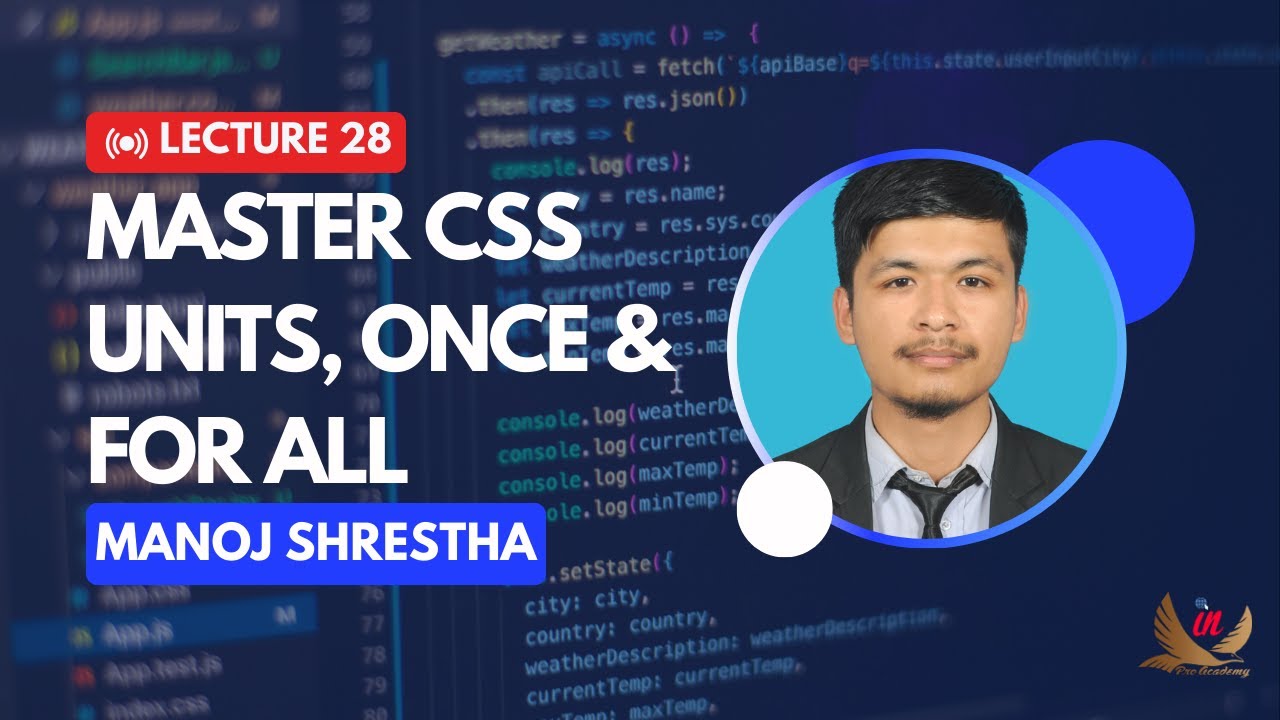 Lecture 28: Master CSS Units, Once and For All || Web Dev Express